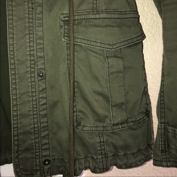 HOLLISTER ARMY GREEN UTILITY JACKET - Picture 4 of 6